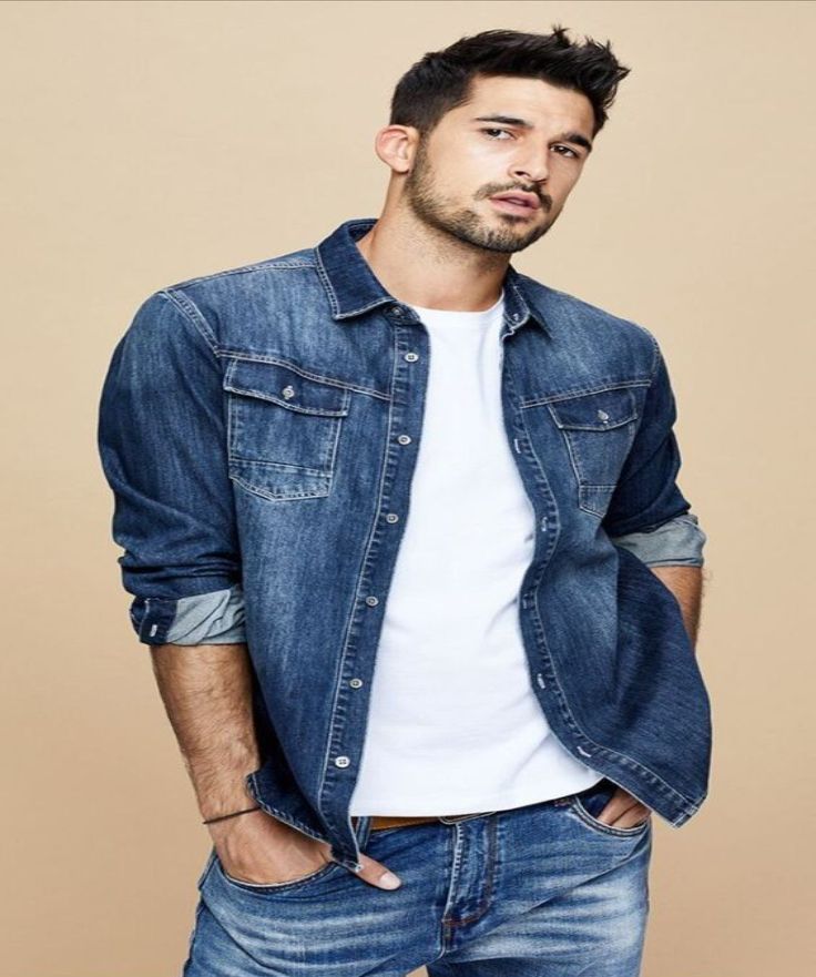 menbluecolordenimshirt