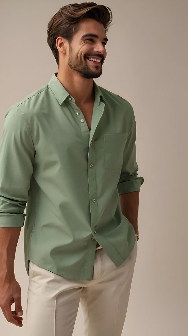 mengreencolorshirt