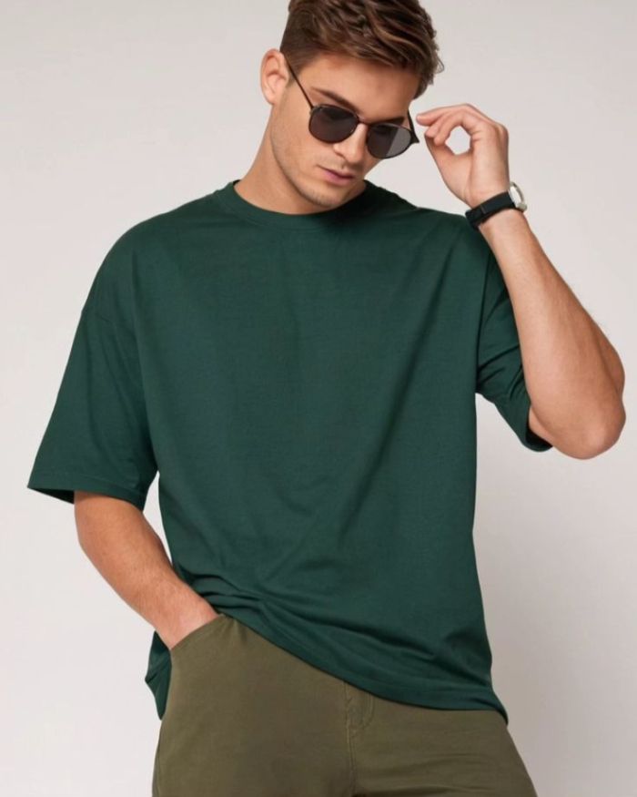 greencolordropshouldertshirt